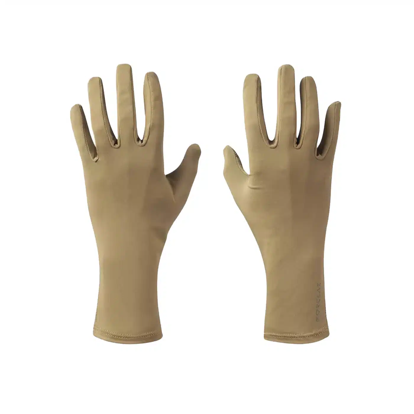 GUANTES ANTI-UV DE TREKKING EN EL DESIERTO FORCLAZ DESERT 500 MARRÓN