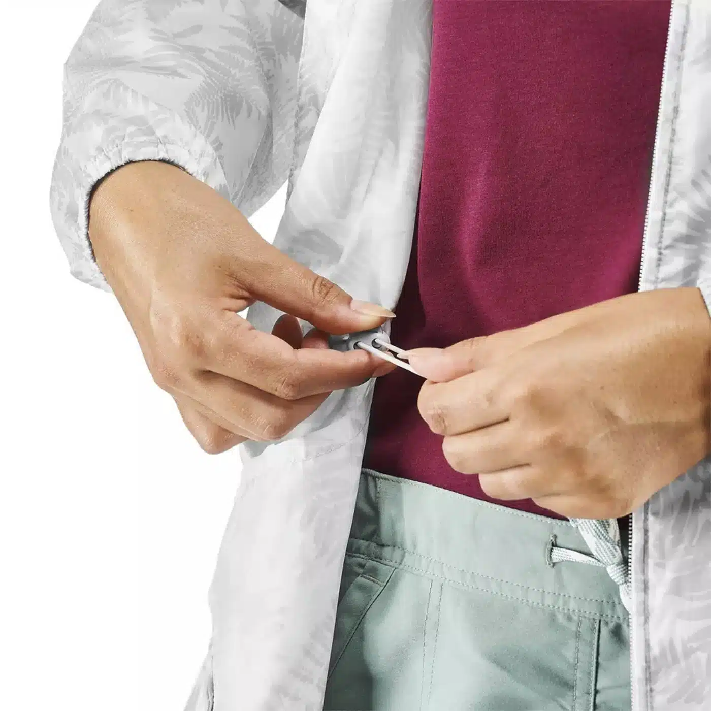 Casaca impermeable compacto full Zip Raincut Quechua - Imagen 5