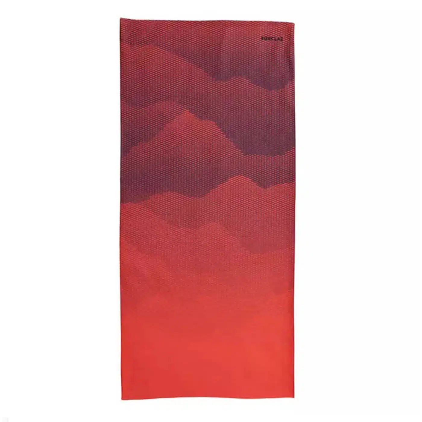 BRAGA DE CUELLO TREKKING Y MONTAÑA MULTIPOSICIONES FORCLAZ MT 100 UNISEX ROJO - ÚNICO - Imagen 2