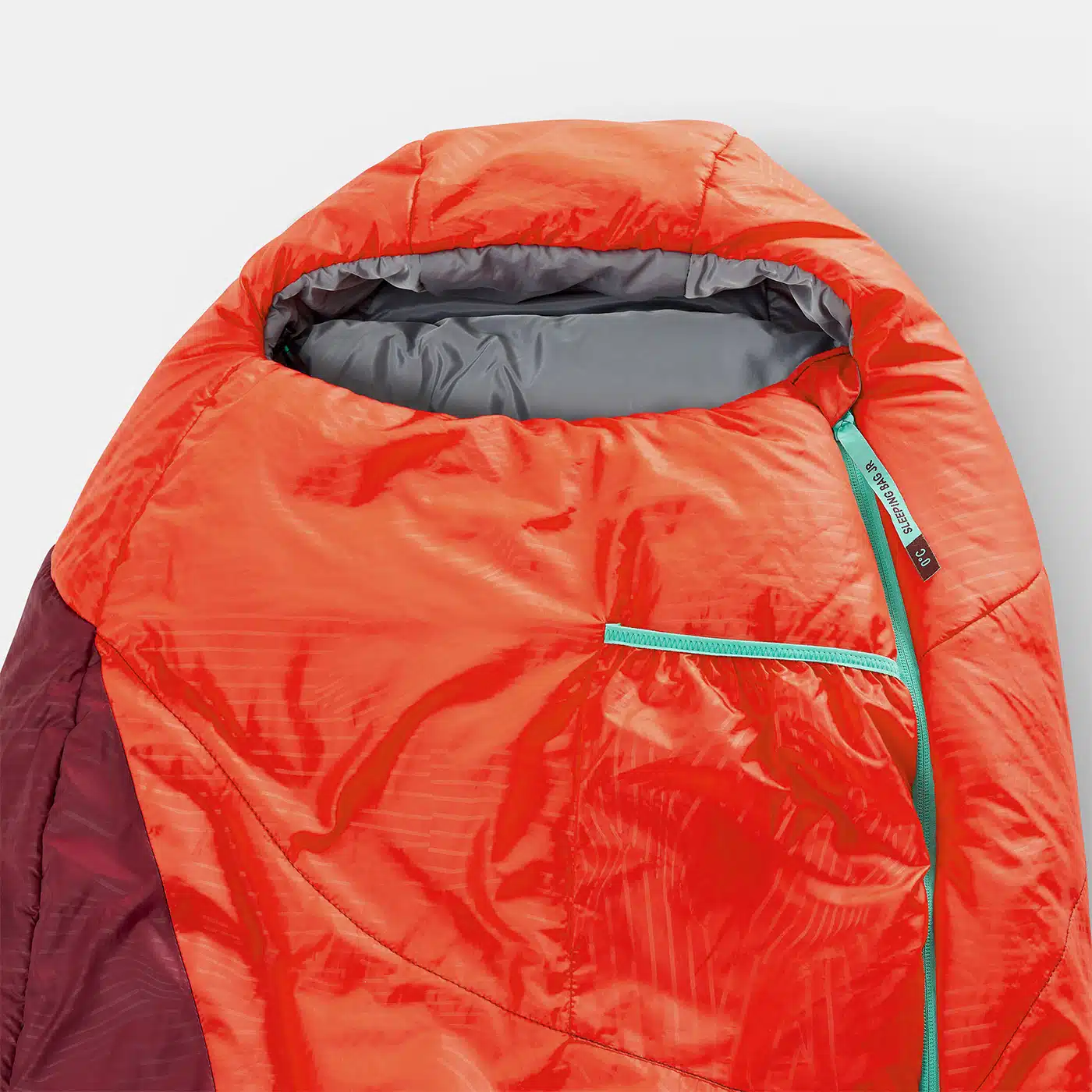 BOLSA DE DORMIR 0 ºC JUNIOR MOMIA 115-155CM QUECHUA MH100 ANARANJADO - JUNIOR - Imagen 5