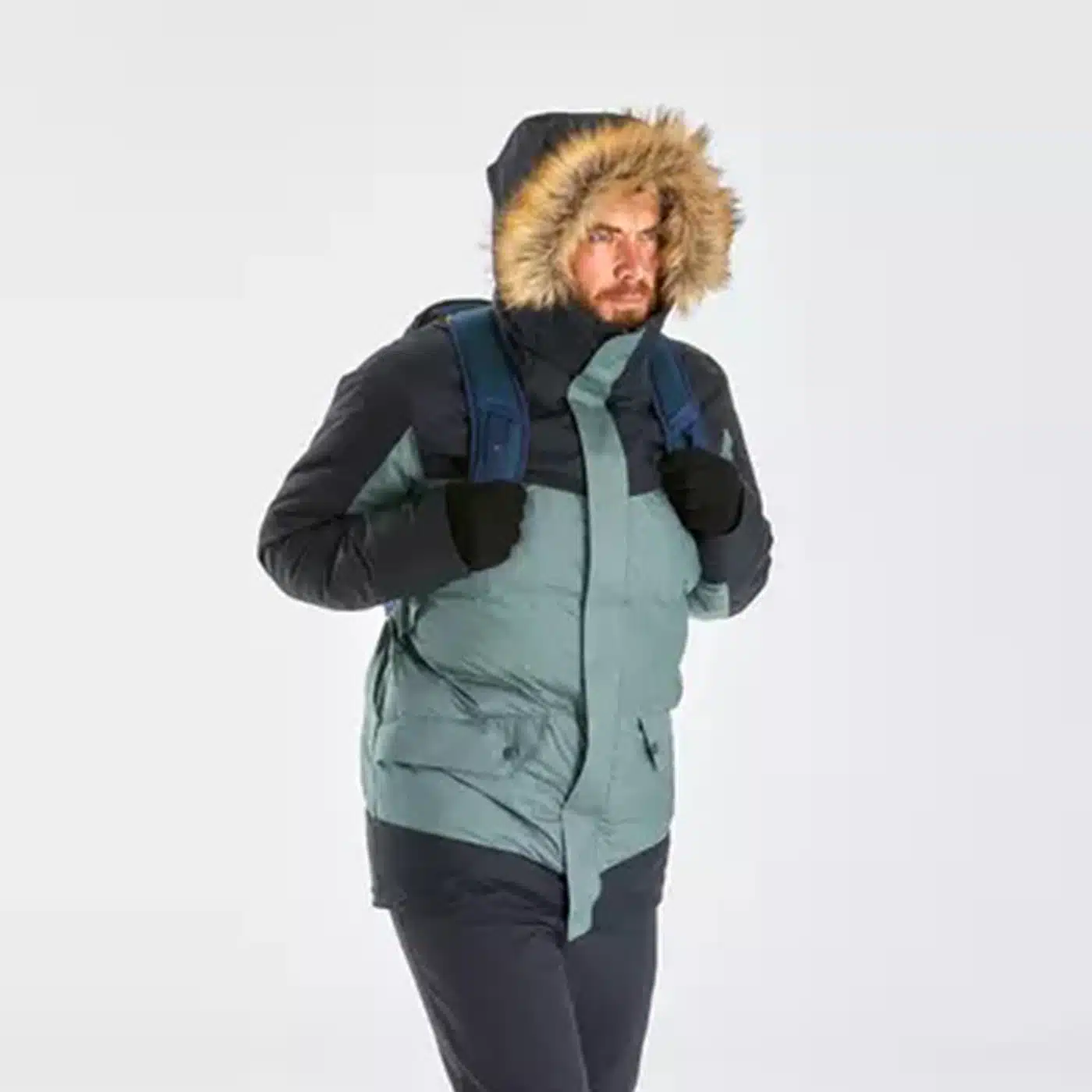 PARKA DE MONTAÑA Y NIEVE IMPERMEABLE HOMBRE QUECHUA SH500 X-WARM AZUL - M