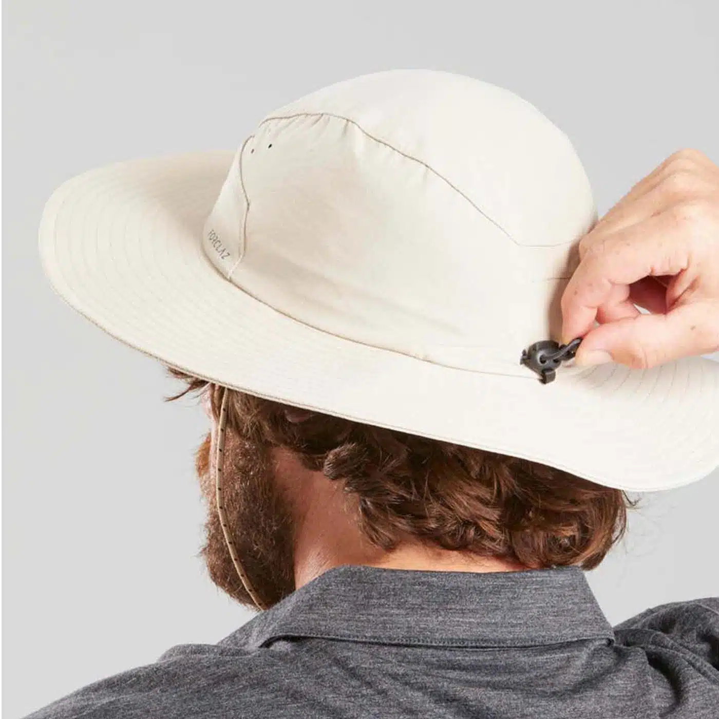 SOMBRERO DE TREKKING Y SENDERISMO FORCLAZ MT500 ADULTO BEIGE - Imagen 2