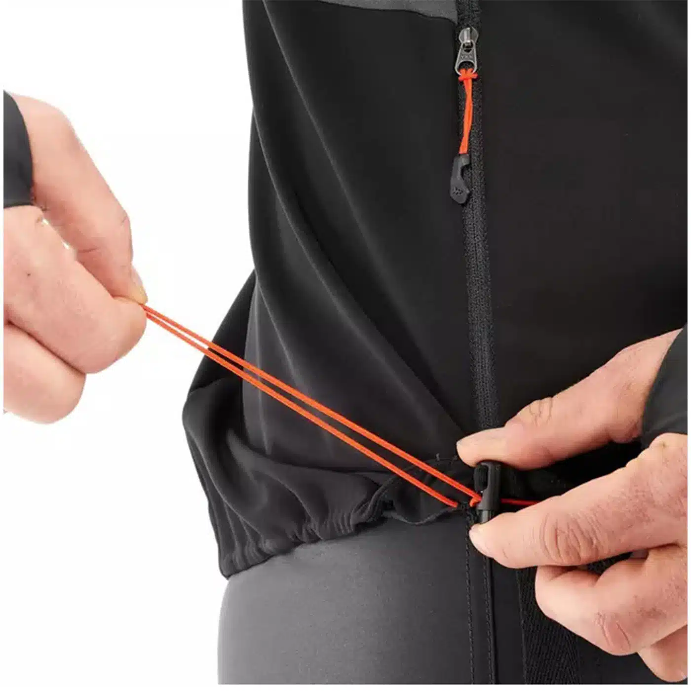 CASACA CORTAVIENTO SOFTSHELL MONTAÑA Y TREKKING FORCLAZ TREK 500 HOMBRE NEGRO - Imagen 6