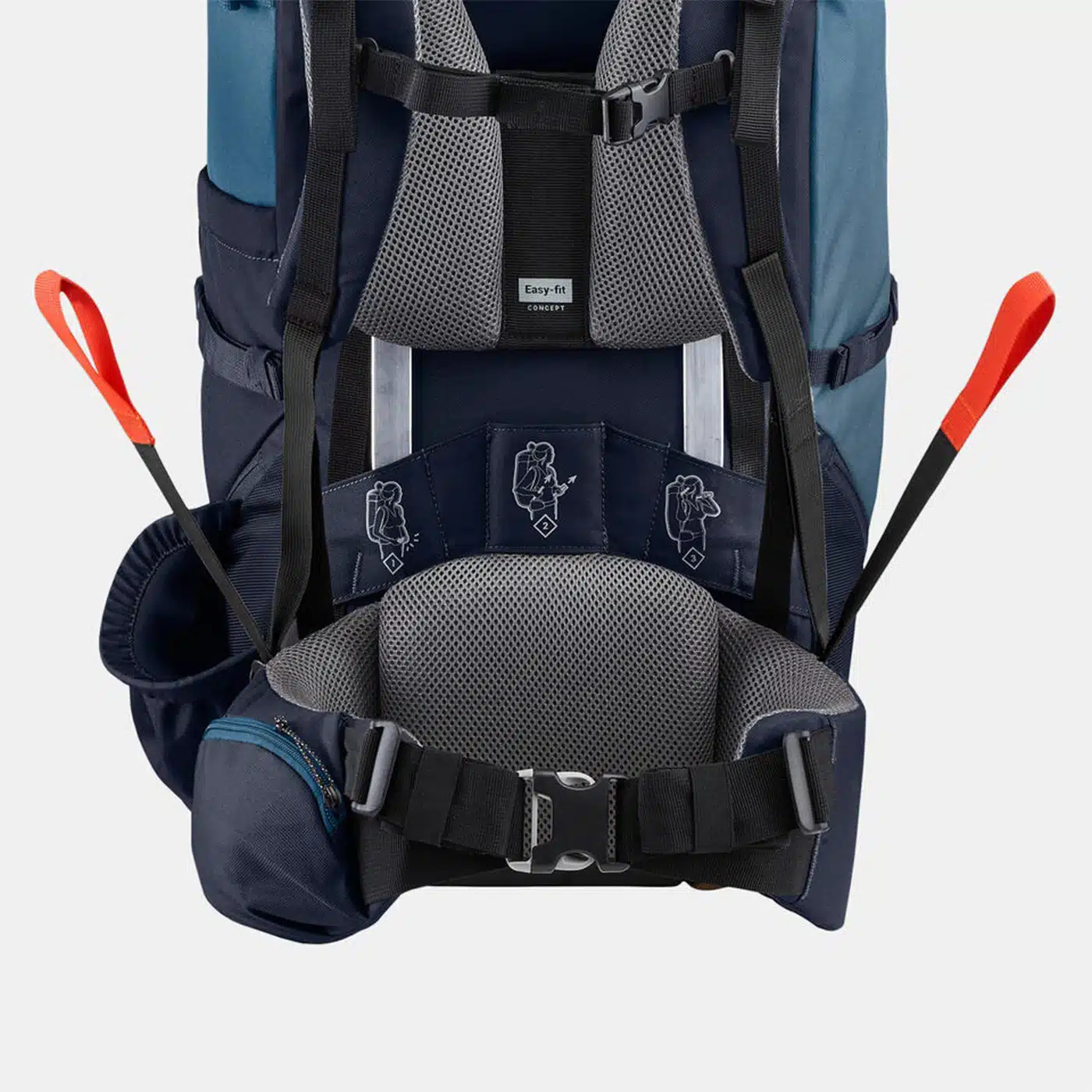 MOCHILA DE TREKKING 60L TREKK100 FORCLAZ - Imagen 8