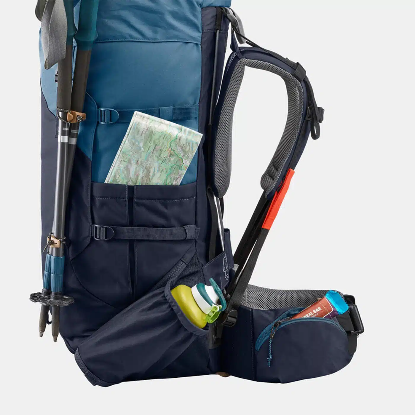 MOCHILA DE TREKKING 60L TREKK100 FORCLAZ - Imagen 9
