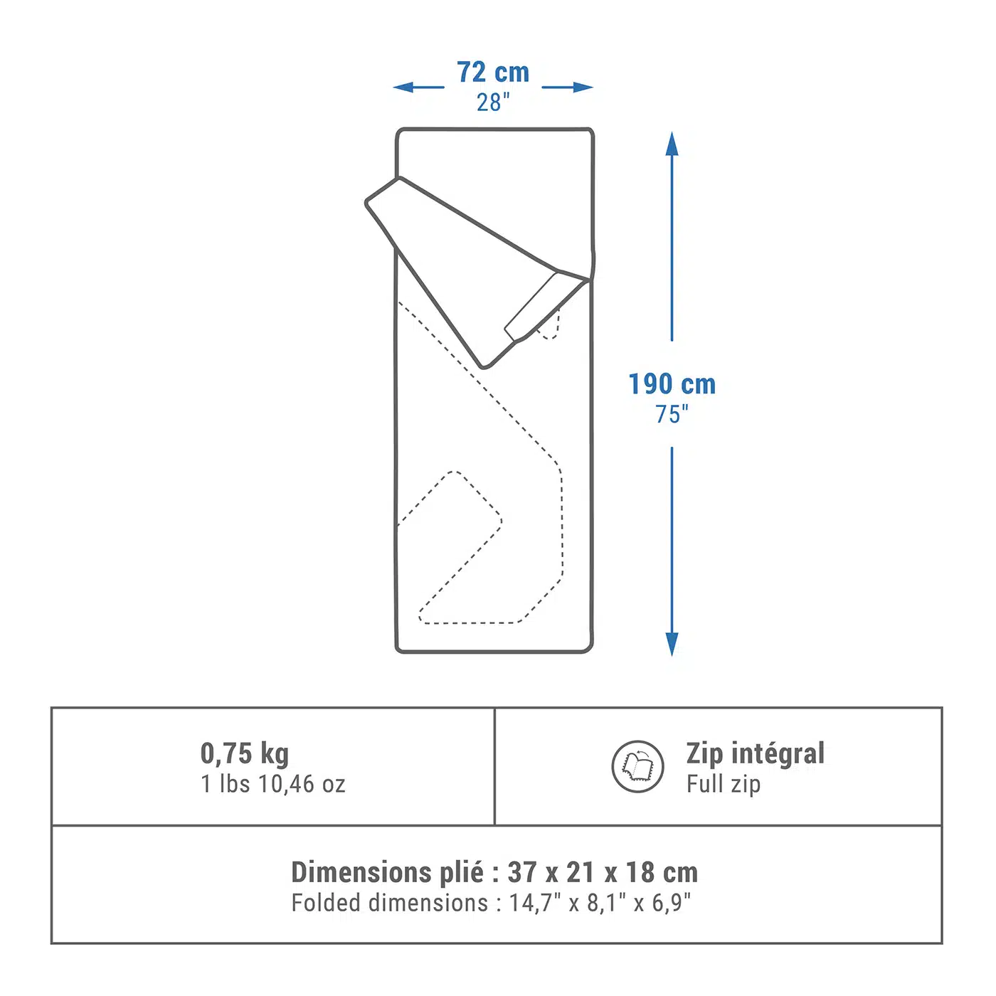 BOLSA DE DORMIR ARPENAZ 20º - Imagen 7