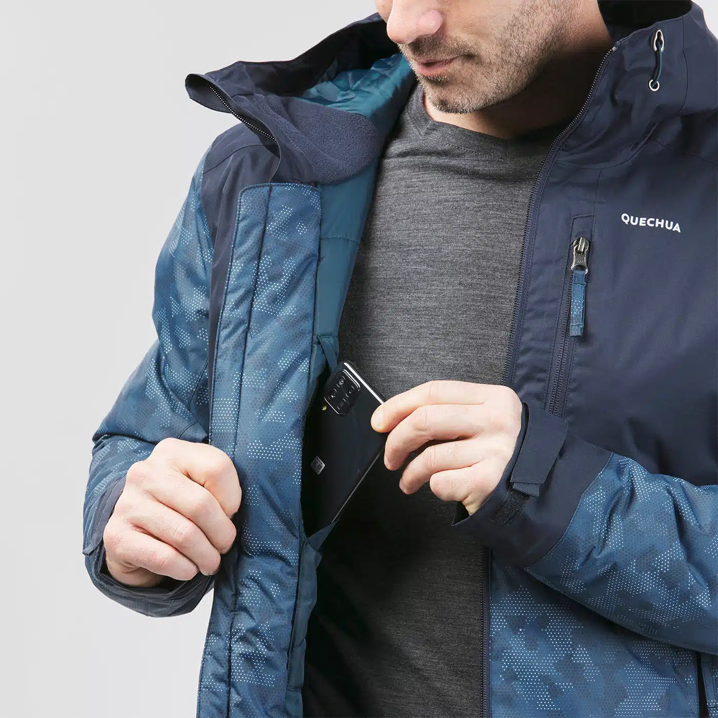 Casaca cálida impermeable hombre SH100 Quechua (-10° C) - Imagen 5