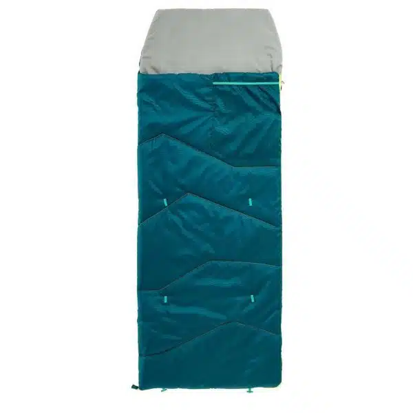 BOLSA DE DORMIR 10 ºC CONFORT NIÑOS 115-155 CM QUECHUA MH100 VERDE - JUNIOR