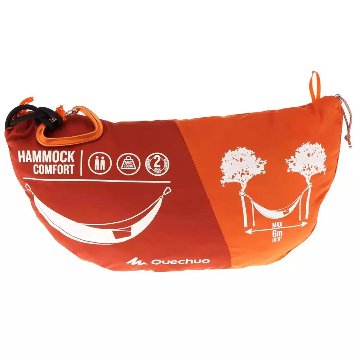 HAMACA  2 PERSONAS HAMMOCK CONFORT QUECHUA 280X175CM - Imagen 2