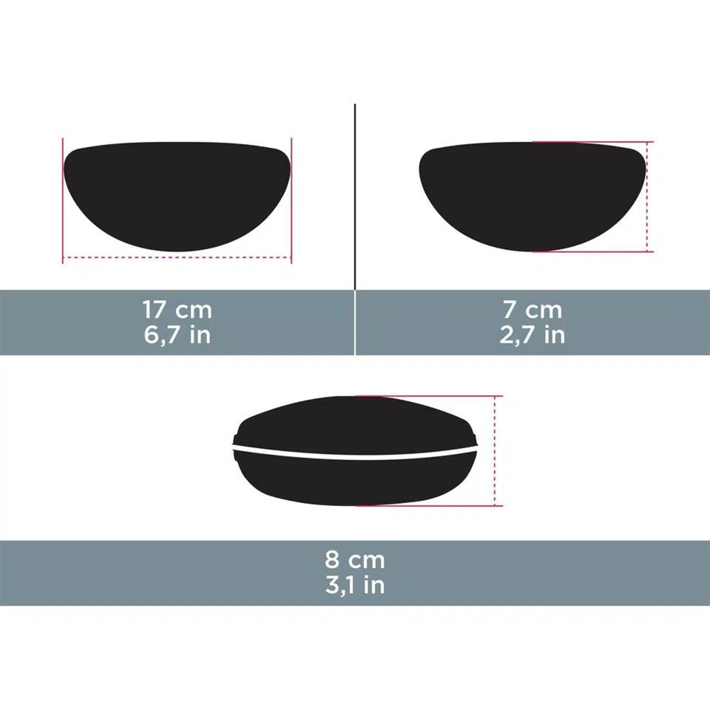 FUNDA DE GAFAS RÍGIDA CASE 560 QUECHUA - Imagen 4