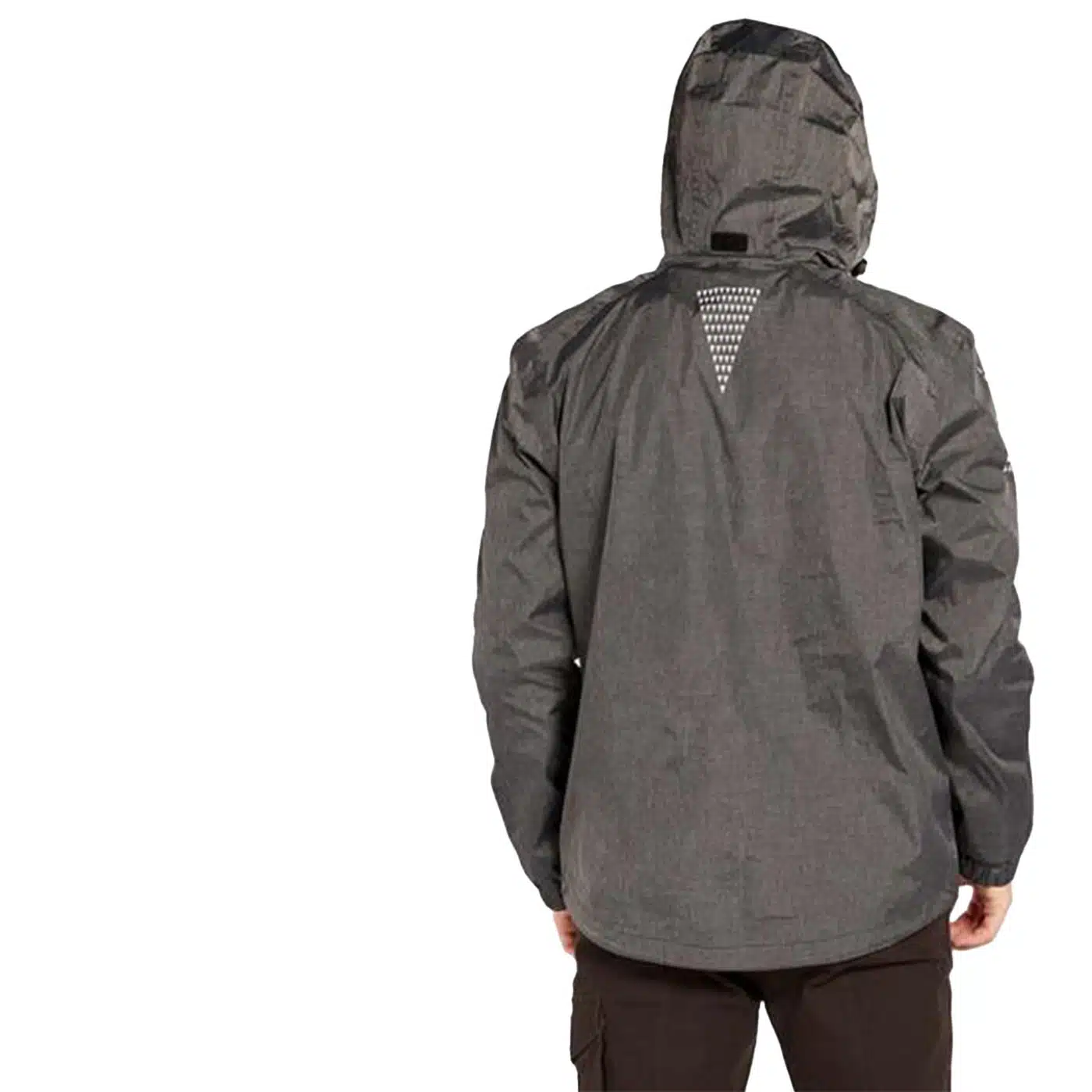 CASACA IMPERMEABLE TREKKING Y MONTAÑA BORIKEN  HOMBRE GRIS - Imagen 3