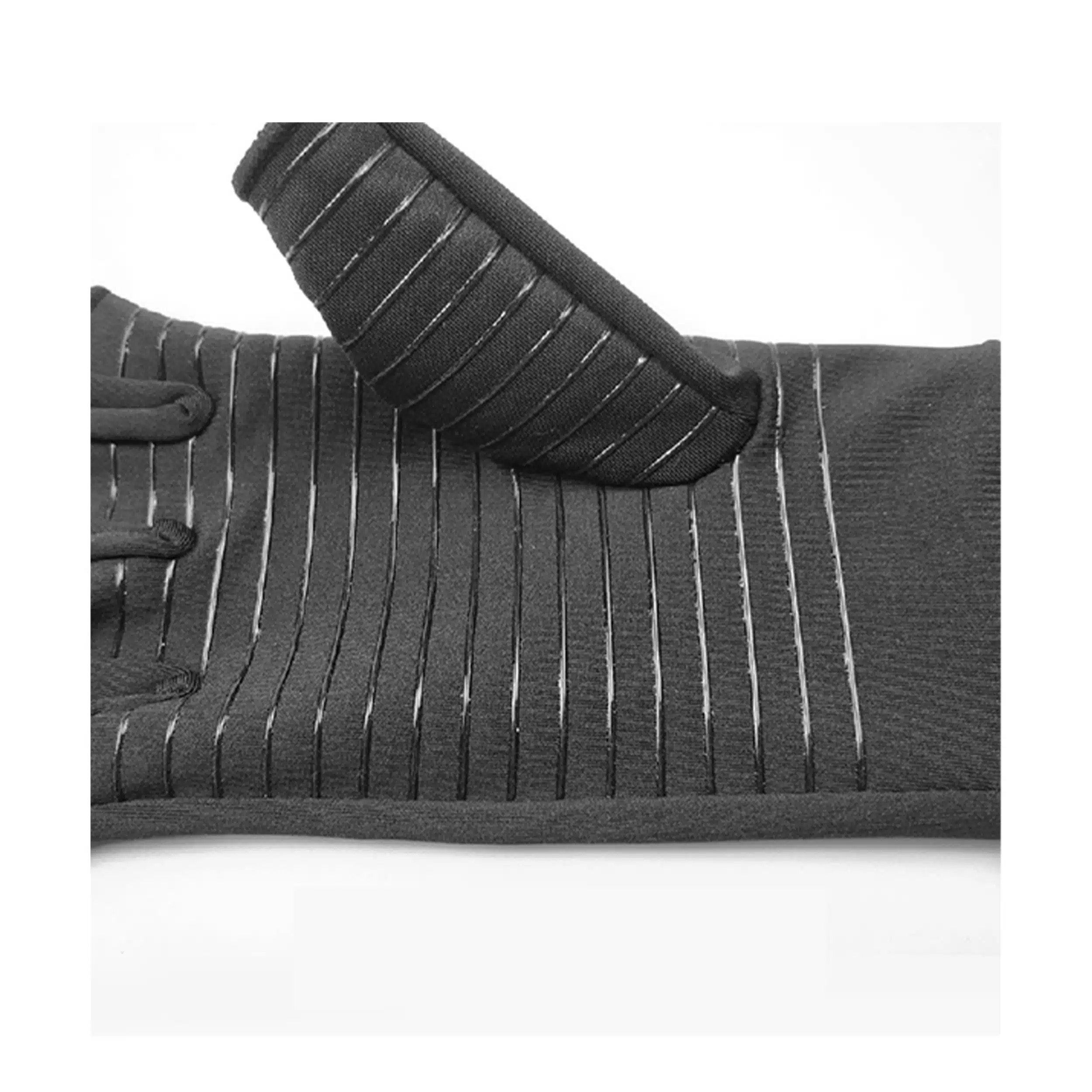 GUANTES DE COMPRESION ALIVIO DE DOLOR DE ARTRITIS COBRE DEDOS CORTOS NEGRO SUMAQ - Imagen 4