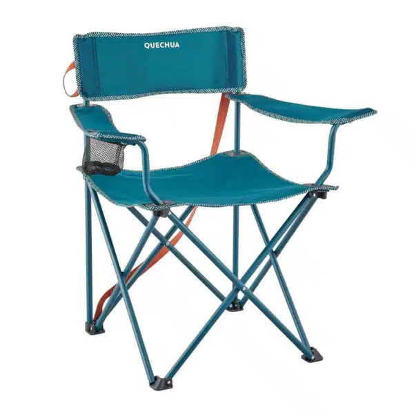 SILLA PLEGABLE CON REPOSABRAZOS QUECHUA BASIC AZUL