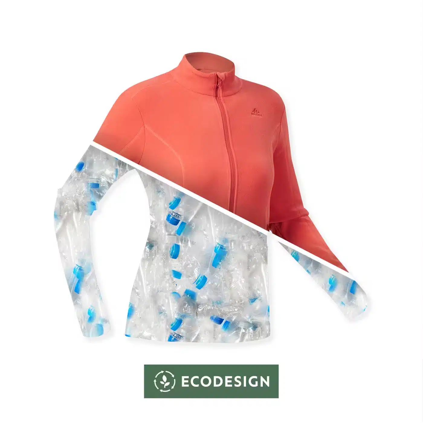 Casaca polar de trekking Mujer Quechua MH120 - Imagen 8