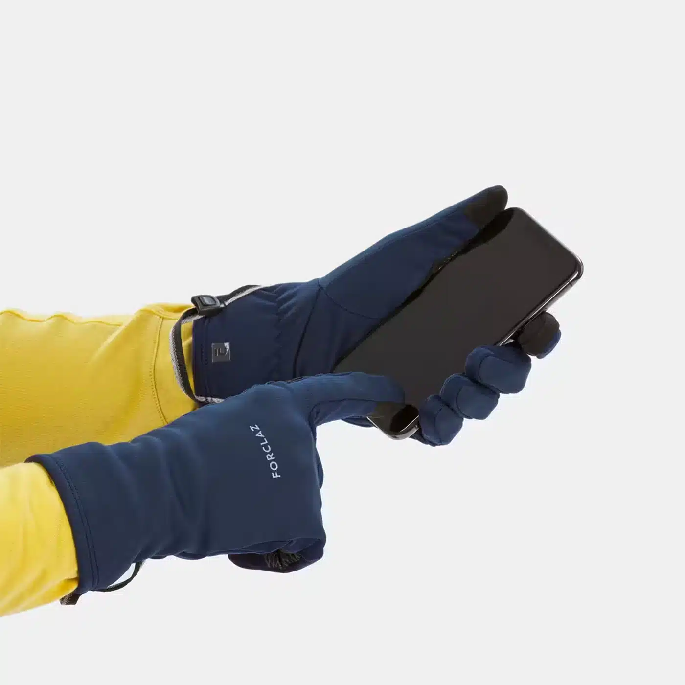 Guantes térmicos de montaña y trekking táctiles Adulto Forclaz MT500 Azul - Imagen 2