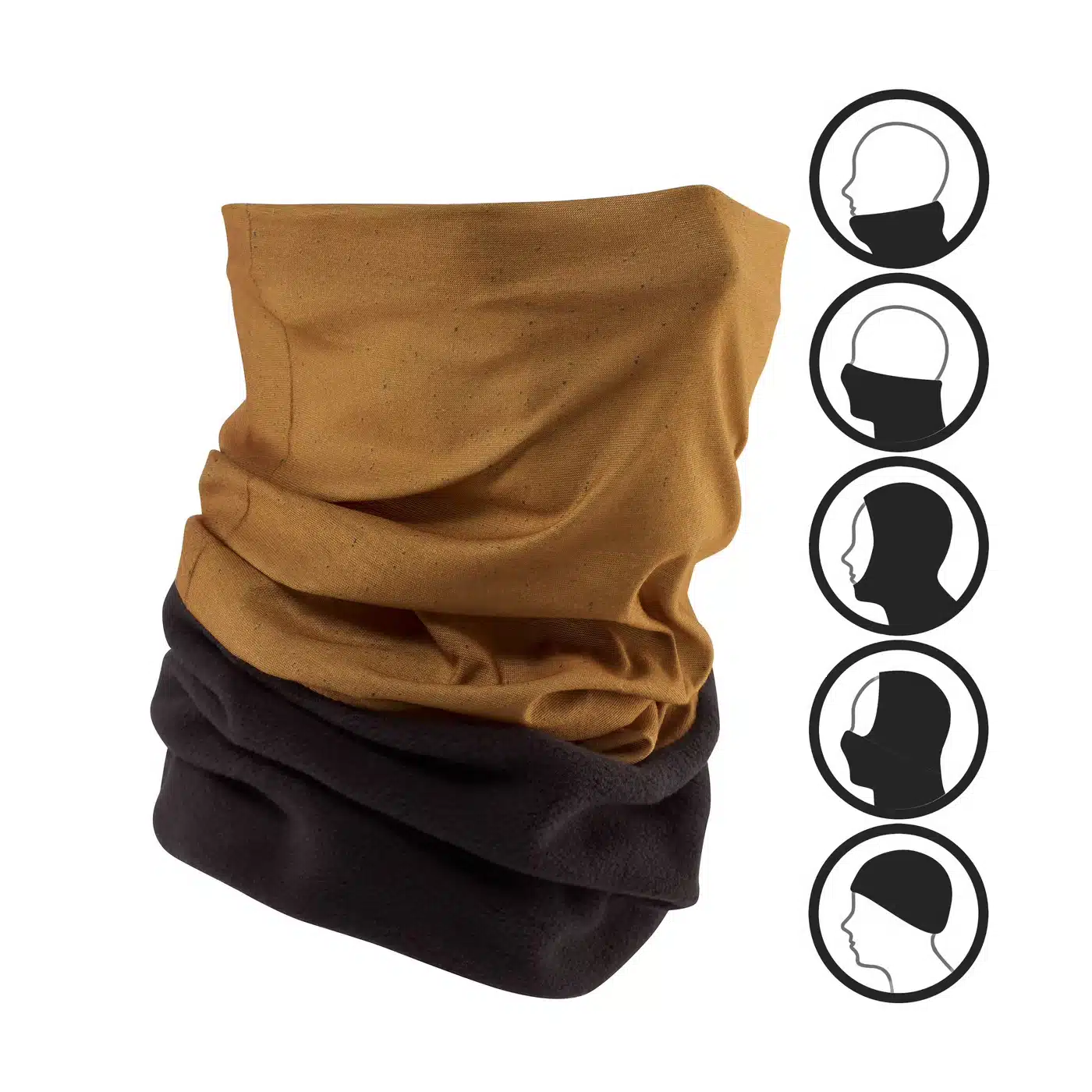 Braga de cuello de esquí y nieve multiposición Adulto Wedze Hug  Marrón