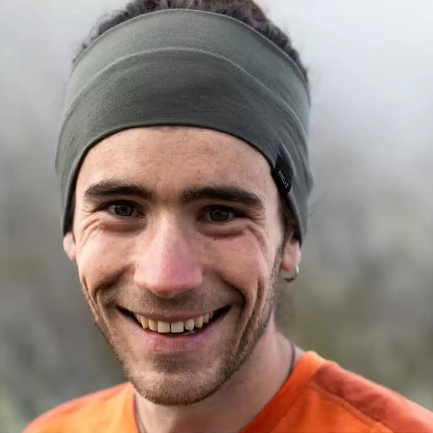 Bandana de montaña y trekking lana merino Adulto Forclaz MT500 Verde Caqui - Imagen 2