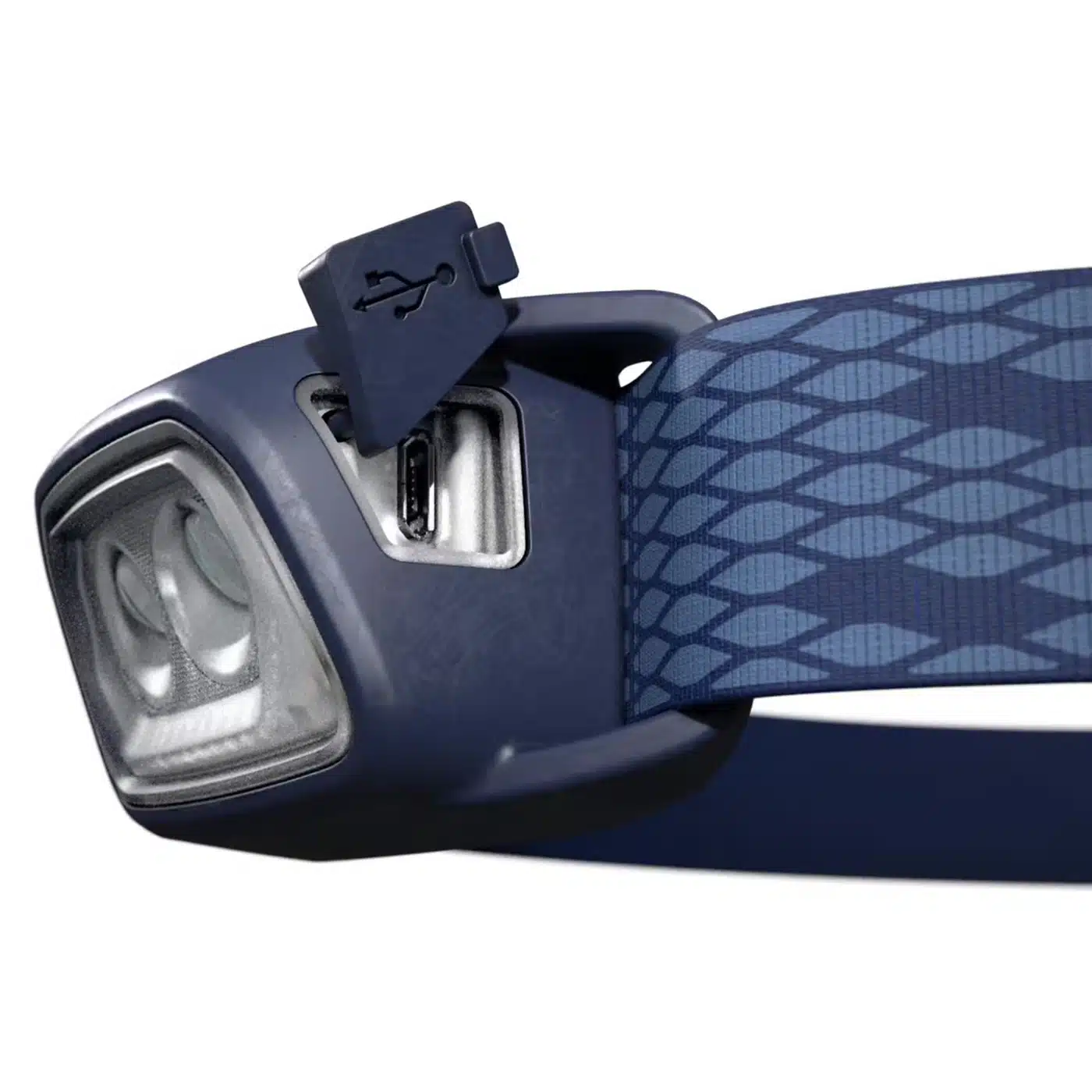 Linterna frontal recargable 120 lúmenes HL100 USB azul storm - Imagen 5