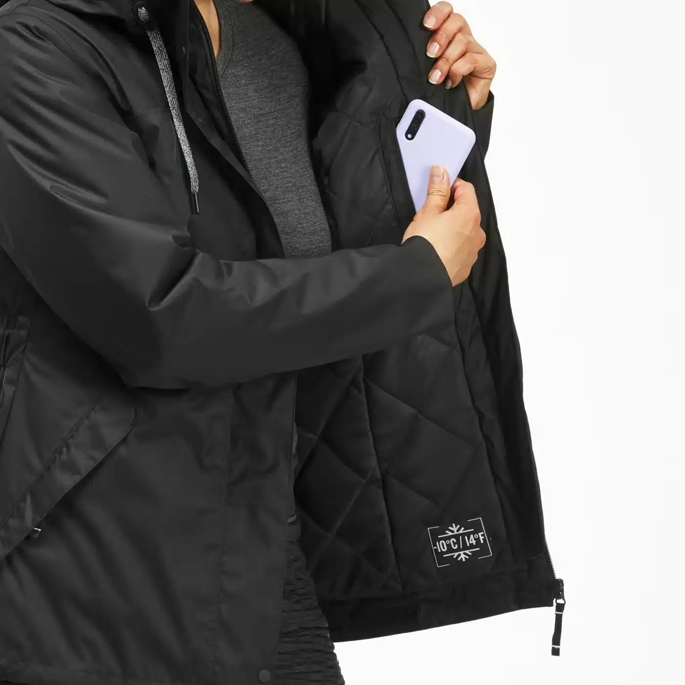 Casaca impermeable y térmica NH500 Quechua (-10° C) - Imagen 4