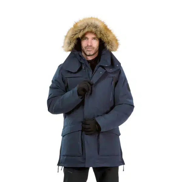Parka de montaña y nieve impermeable Hombre Quechua SH900 Azul Asfalto (-20º)
