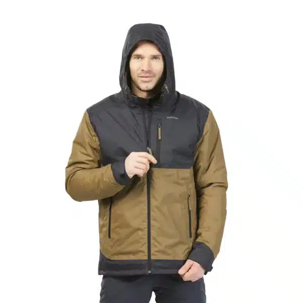 CASACA TÉRMICA IMPERMEABLE TREKKING NIEVE SH500 XWARM HOMBRE QUECHUA MARRÓN (-10 °C)