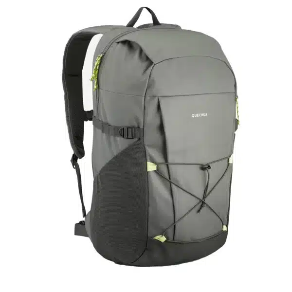 MOCHILA TREKKING MONTAÑA NH 100 VALIJA DE MANO 30L QUECHUA CAQUI GRIS