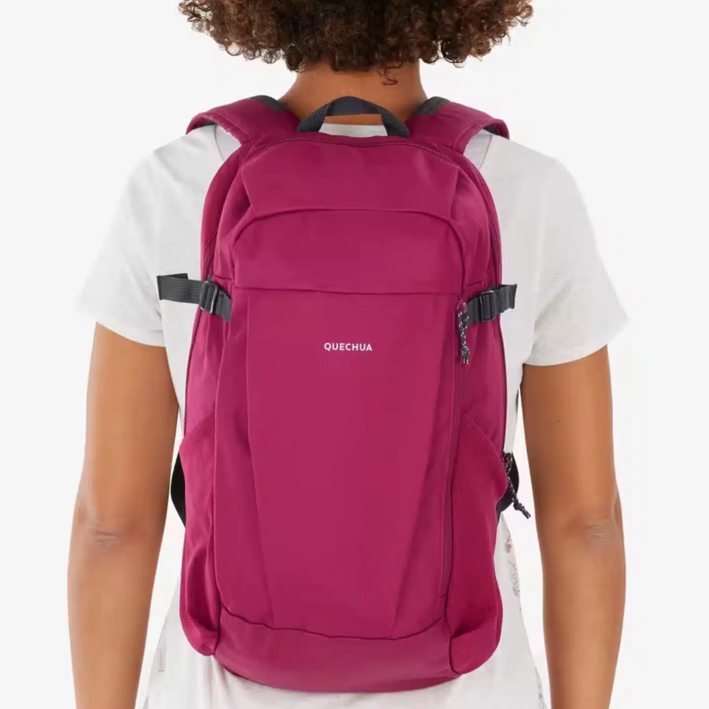 Mochila de montaña y trekking 20L Quechua NH100. remolacha Equipaje de mano - Imagen 2