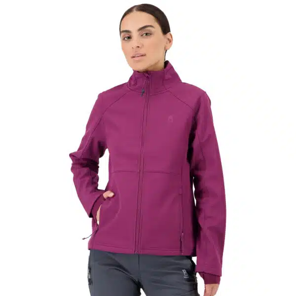 CASACA SOFTSHELL TREKKING MUJER BORIKEN PÚRPURA