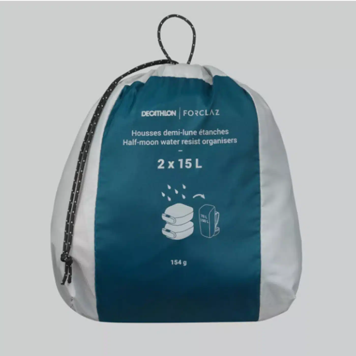 Organizadores de maleta impermeables 2x15L Forclaz - Imagen 3