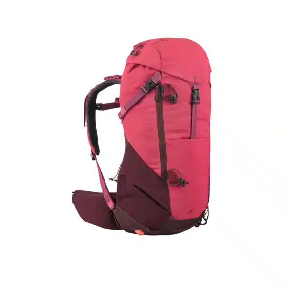 Mochila de montaña 20L funda impermeable Quechua MH500. Equipaje de mano Borgoña