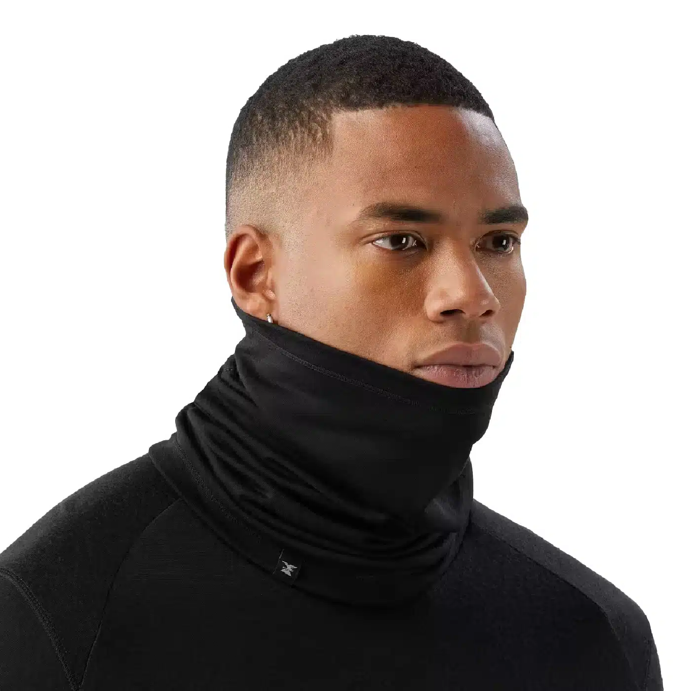 Bandana de montaña y trekking lana merino Adulto Forclaz Trek500 negro - Imagen 2