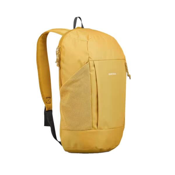 Mochila de montaña y trekking 10 litros Quechua NH100 amarillo ocre