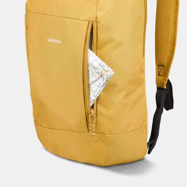 Mochila de montaña y trekking 10 litros Quechua NH100 amarillo ocre - Imagen 4