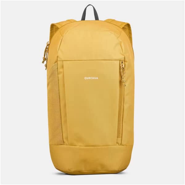 Mochila de montaña y trekking 10 litros Quechua NH100 amarillo ocre - Imagen 2
