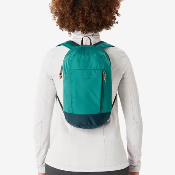 Mochila de montaña y trekking 10 litros Quechua NH100 verde cedro - Imagen 2