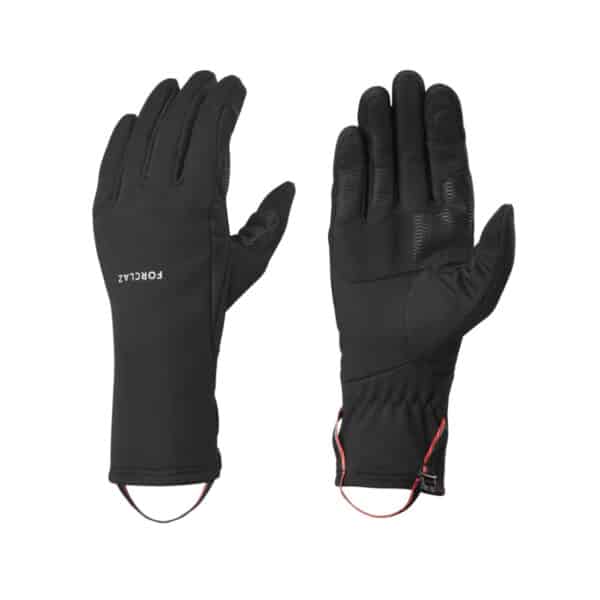 Guantes térmicos de montaña y trekking táctiles Adulto Forclaz MT500 Negro