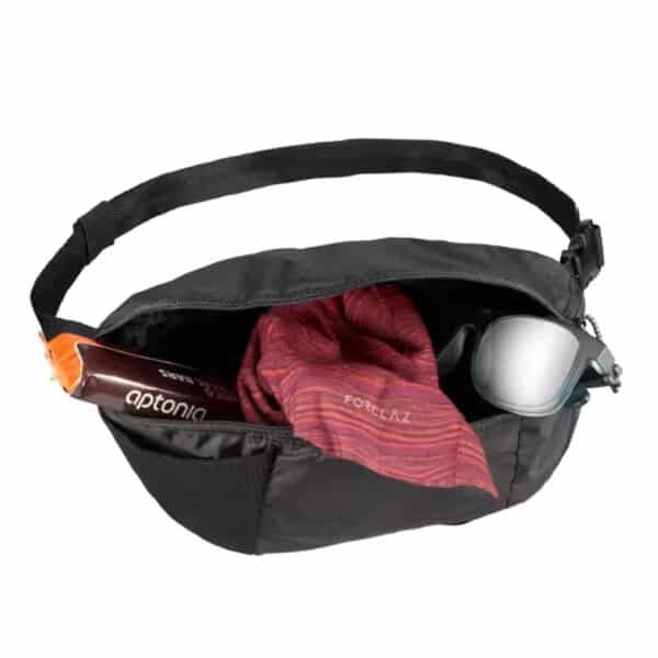 Riñonera De Trekking Viaje Forclaz 100 compacta 2 Litros Negro - Imagen 2