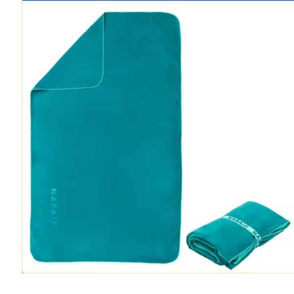 Toalla microfibra compacta talla L 80x130 cm Nabaiji verde abeto - Imagen 5