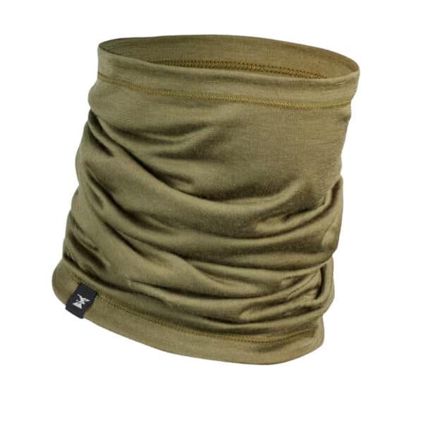 Bandana de montaña y trekking lana merino Adulto Forclaz Trek500 verde oliva