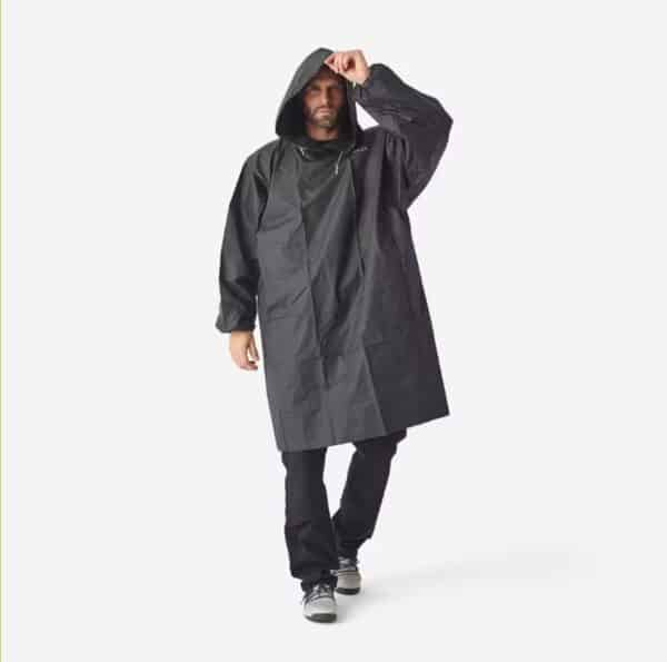 Poncho Impermeable Chubasquero Lluvia Hombre / Mujer Plegable Pesca Caperlan 100 - Imagen 2