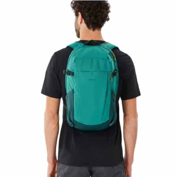 Mochila de montaña y trekking 20L Quechua NH100 verde cedro Equipaje de mano - Imagen 8