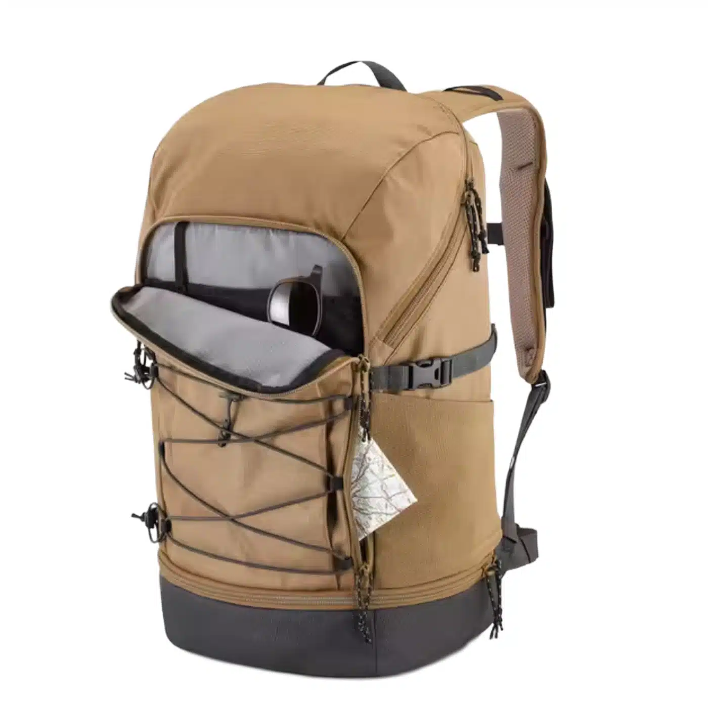 Mochila de montaña y trekking 30L Quechua NH500 marrón bronce  Equipaje de mano - Imagen 2