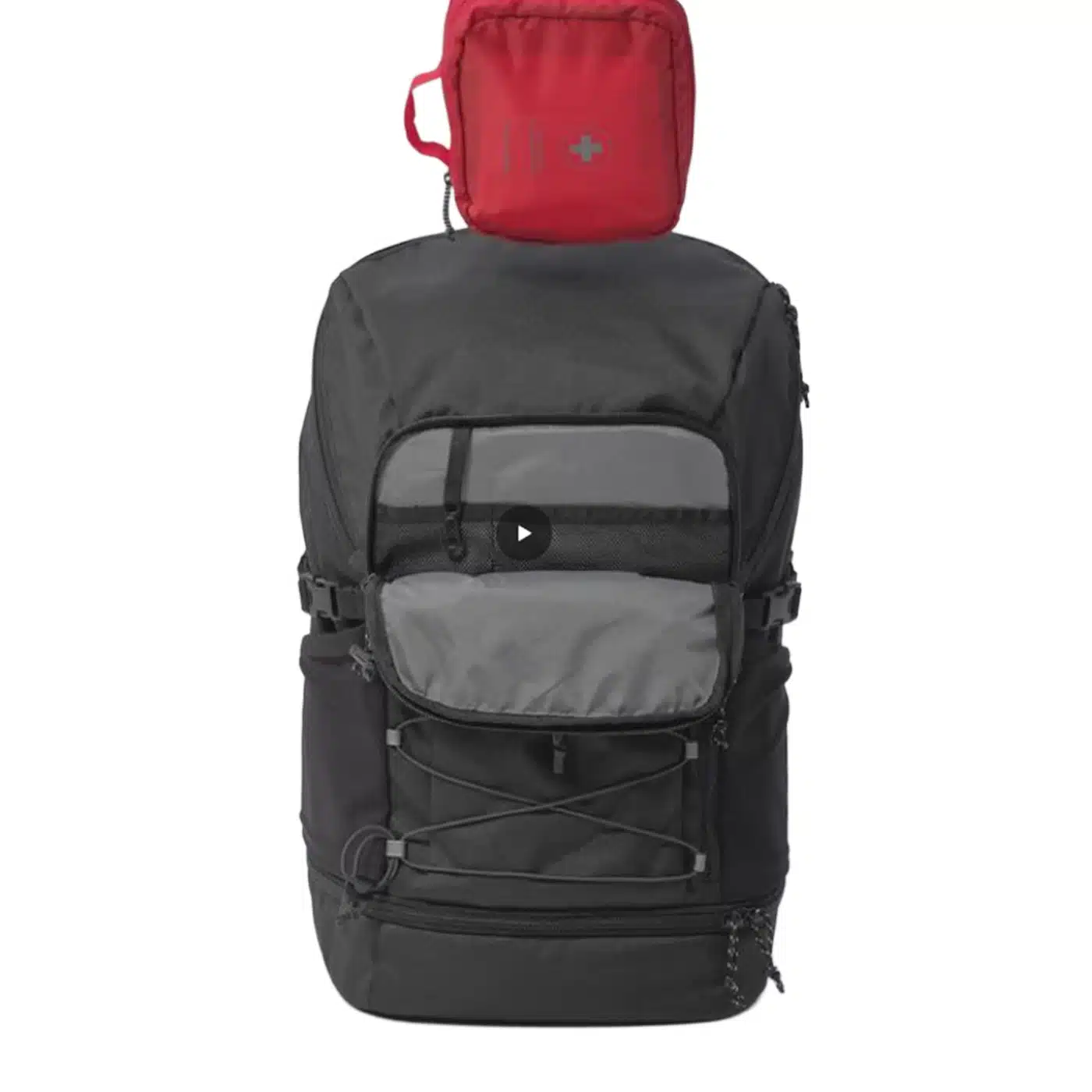 Mochila de montaña y trekking 30L Quechua NH500 negro ahumado Equipaje de mano - Imagen 8