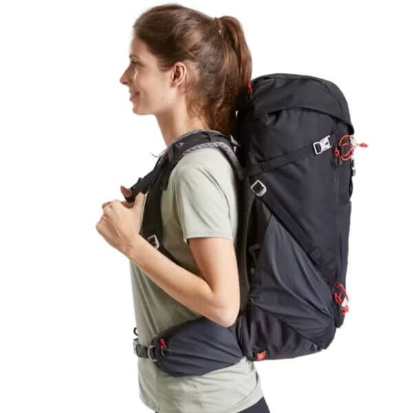 Mochila de montaña 20L funda impermeable Quechua MH500. Equipaje de mano NEGRO - Imagen 4