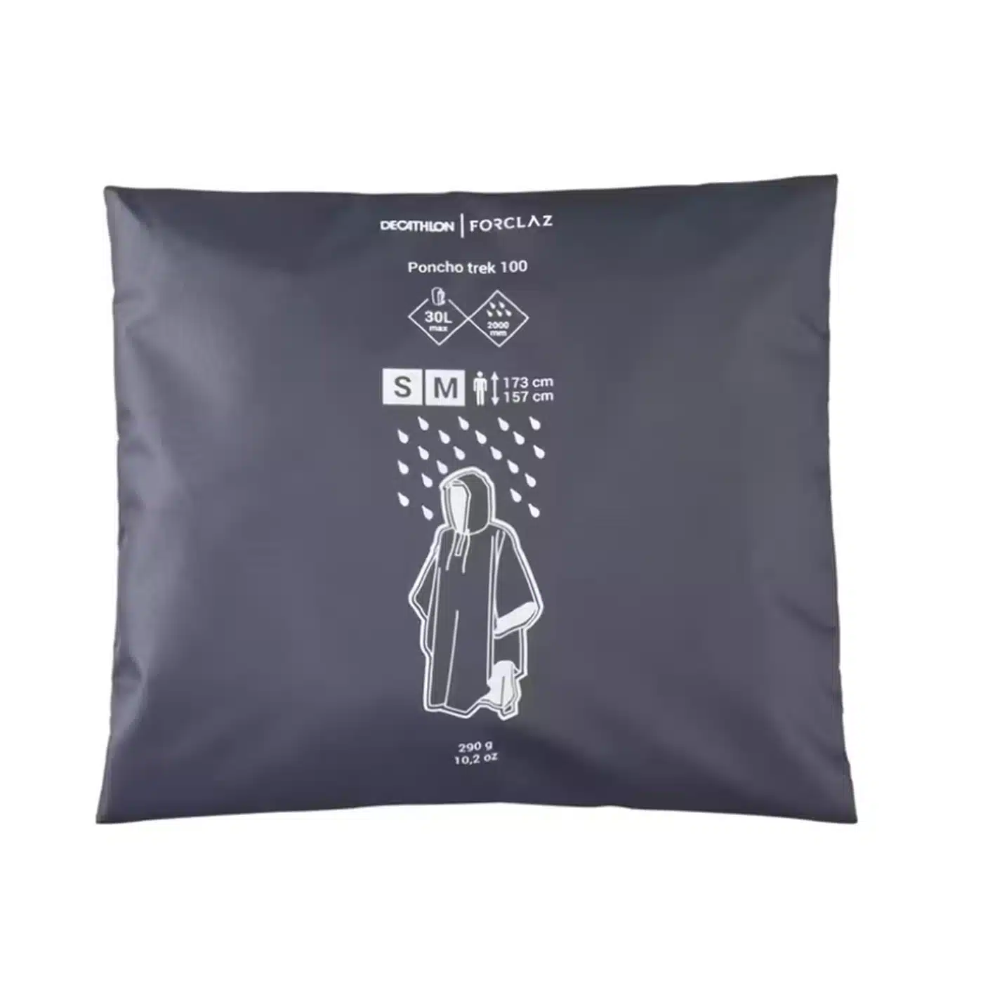 Poncho impermeable montaña y trekking máx. 30 litros Adulto Forclaz Trek 100 - Imagen 8