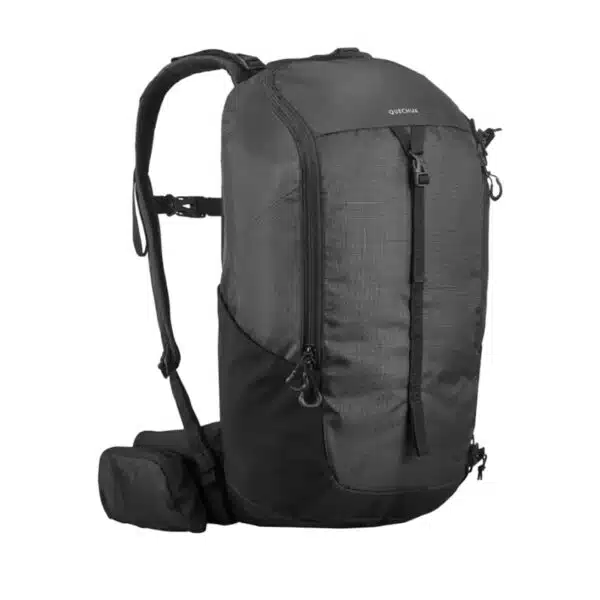 MOCHILA DE MONTAÑA Y TREKKING 20 L QUECHUA MH 100, EQUIPAJE DE MANO negro
