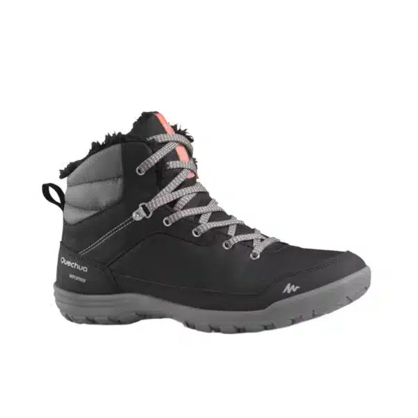 Botas de nieve y apreski impermeables Mujer Quechua SH100 Negro