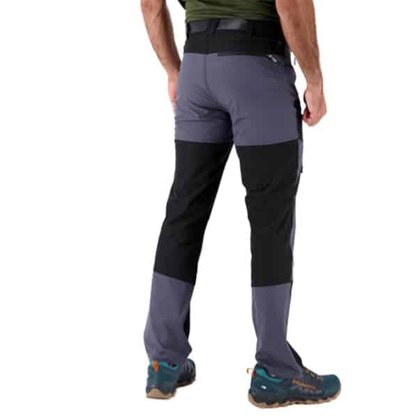 Pantalón de Trekking y Montaña Hombre Stretch Bicolor Boriken Negro