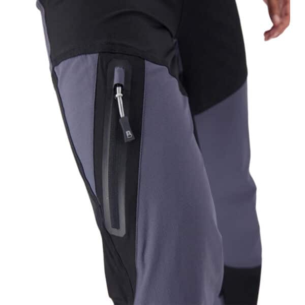 Pantalón de Trekking y Montaña Hombre Stretch Bicolor Boriken Negro