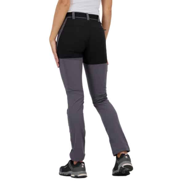 Pantalón de Trekking y Montaña Mujer Stretch Bicolor Boriken Gris - Imagen 3